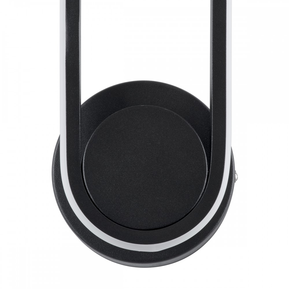 GloboStar® DALLAS 61345 Φωτιστικό Τοίχου - Απλίκα Design LED CCT 12W 1440lm 360° AC 220-240V - Εναλλαγή Φωτισμού μέσω Διακόπτη On/Off All In One Ψυχρό 6000k+Φυσικό 4500k+Θερμό 2700k Μ12 x Π6.5 x Υ32cm - Μαύρο - 3 Years Warranty