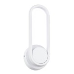 GloboStar® DALLAS 61346 Φωτιστικό Τοίχου - Απλίκα Design LED CCT 12W 1440lm 360° AC 220-240V - Εναλλαγή Φωτισμού μέσω Διακόπτη On/Off All In One Ψυχρό 6000k+Φυσικό 4500k+Θερμό 2700k Μ12 x Π6.5 x Υ32cm - Λευκό - 3 Years Warranty