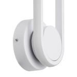 GloboStar® DALLAS 61346 Φωτιστικό Τοίχου - Απλίκα Design LED CCT 12W 1440lm 360° AC 220-240V - Εναλλαγή Φωτισμού μέσω Διακόπτη On/Off All In One Ψυχρό 6000k+Φυσικό 4500k+Θερμό 2700k Μ12 x Π6.5 x Υ32cm - Λευκό - 3 Years Warranty