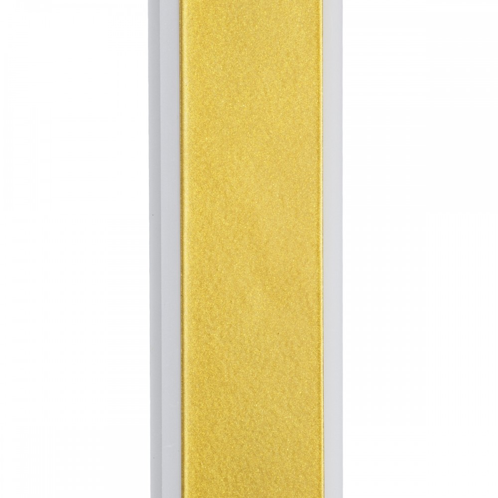 GloboStar® HOUSTON 61350 Φωτιστικό Τοίχου - Απλίκα Design LED CCT 24W 2880lm 360° AC 220-240V - Εναλλαγή Φωτισμού μέσω Διακόπτη On/Off All In One Ψυχρό 6000k+Φυσικό 4500k+Θερμό 2700k Μ6 x Π3 x Υ100cm - Χρυσό - 3 Years Warranty