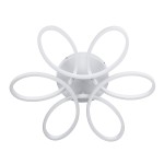 GloboStar® MARGARET 61401 Φωτιστικό Οροφής Design LED CCT 54W 6210lm 360° AC 220-240V - Εναλλαγή Φωτισμού μέσω Τηλεχειριστηρίου All In One Ψυχρό 6000k+Φυσικό 4500k+Θερμό 2700k Dimmable Φ57 x Υ12cm - Λευκό - 3 Years Warranty