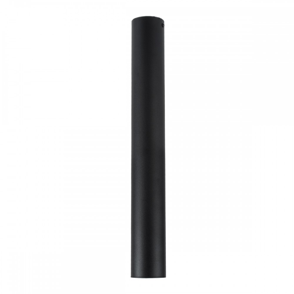 GloboStar® DUCT 61619 Επιφανειακό Στρόγγυλο Φωτιστικό Σποτ Αλουμινίου με Ντουί GU10 VDE Certified AC 220-240V IP44 Φ6 x Υ45cm - Μαύρο - 5 Years Warranty