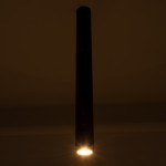 GloboStar® DUCT 61620 Επιφανειακό Στρόγγυλο Φωτιστικό Σποτ Αλουμινίου με Ντουί GU10 VDE Certified AC 220-240V IP44 Φ6 x Υ60cm - Μαύρο - 5 Years Warranty