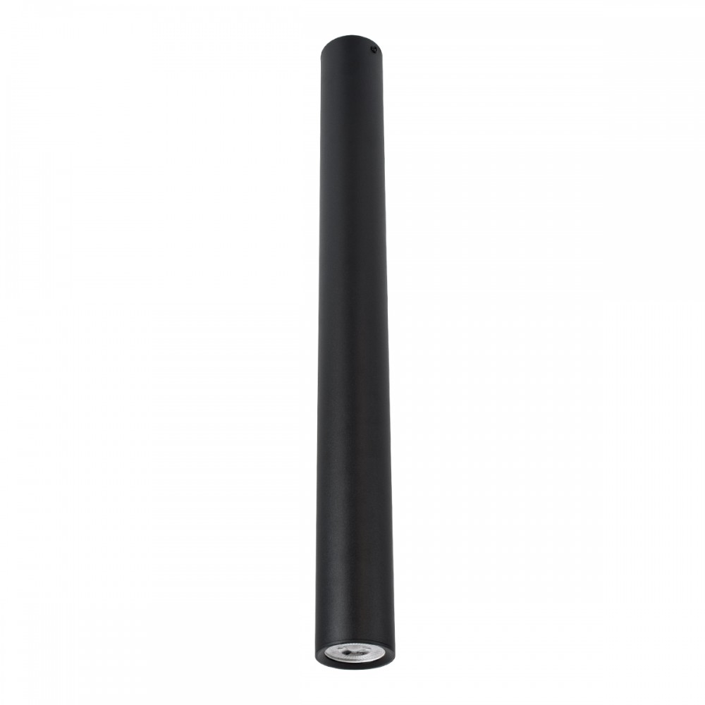 GloboStar® DUCT 61620 Επιφανειακό Στρόγγυλο Φωτιστικό Σποτ Αλουμινίου με Ντουί GU10 VDE Certified AC 220-240V IP44 Φ6 x Υ60cm - Μαύρο - 5 Years Warranty