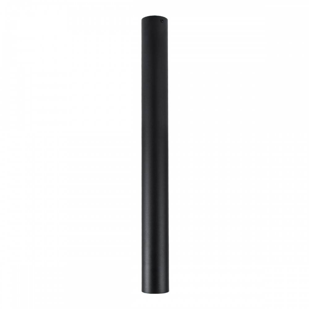 GloboStar® DUCT 61620 Επιφανειακό Στρόγγυλο Φωτιστικό Σποτ Αλουμινίου με Ντουί GU10 VDE Certified AC 220-240V IP44 Φ6 x Υ60cm - Μαύρο - 5 Years Warranty