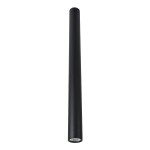 GloboStar® DUCT 61621 Επιφανειακό Στρόγγυλο Φωτιστικό Σποτ Αλουμινίου με Ντουί GU10 VDE Certified AC 220-240V IP44 Φ6 x Υ75cm - Μαύρο - 5 Years Warranty
