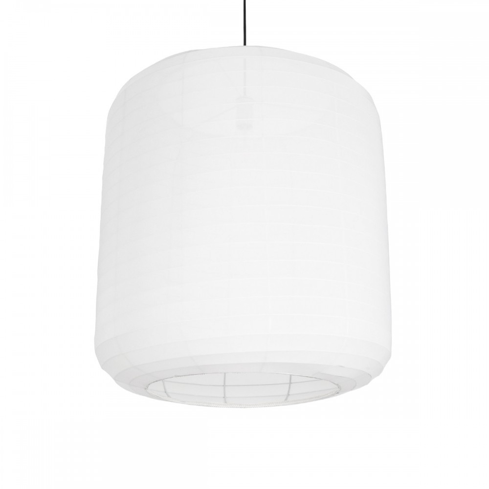 GLOBOSTAR® ROMINA 62001 Μοντέρνο Κρεμαστό Φωτιστικό Οροφής με Ντουί 1 x E27 AC 220-240V IP20 - Λευκό - Μ60 x Π60 x Υ65cm