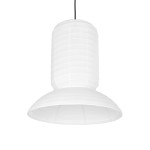 GLOBOSTAR® ROMINA 62002 Μοντέρνο Κρεμαστό Φωτιστικό Οροφής με Ντουί 1 x E27 AC 220-240V IP20 - Λευκό - Μ40 x Π40 x Υ42.5cm