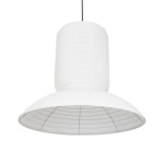 GLOBOSTAR® ROMINA 62003 Μοντέρνο Κρεμαστό Φωτιστικό Οροφής με Ντουί 1 x E27 AC 220-240V IP20 - Λευκό - Μ60 x Π60 x Υ51cm