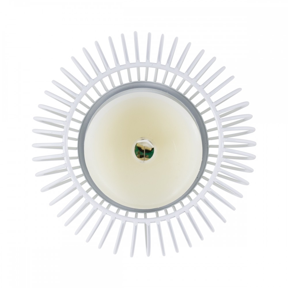 GloboStar® CANDLE 76490 Διακοσμητικό Realistic Κερί με LED Εφέ Κινούμενης Φλόγας - Μπαταρίας 2 x AA (Δεν Συμπεριλαμβάνονται) & Ασύρματο Χειριστήριο IR Θερμό Λευκό 2700K Dimmable Λευκό Φ14 x Υ16cm