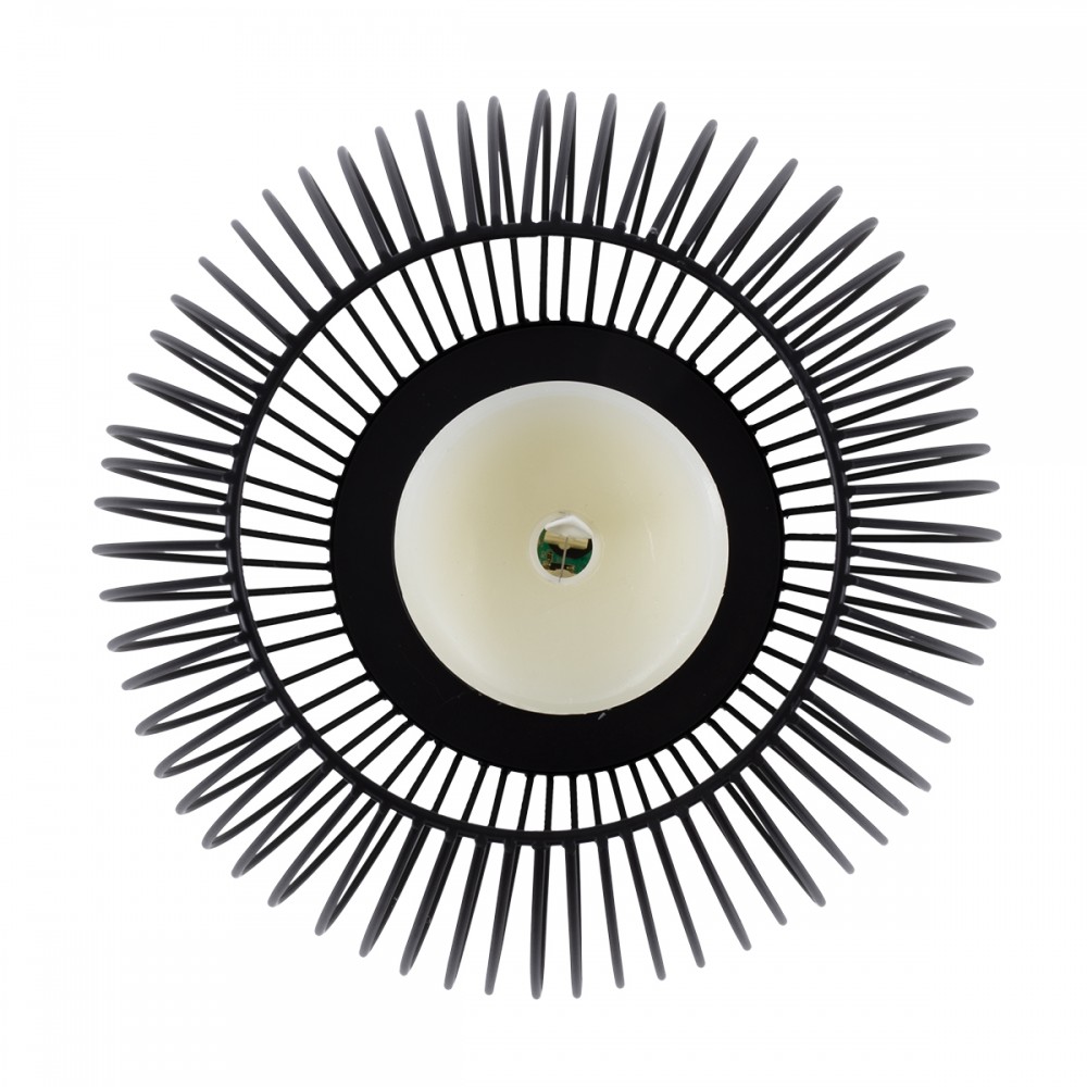 GloboStar® CANDLE 76497 Διακοσμητικό Realistic Κερί με LED Εφέ Κινούμενης Φλόγας - Μπαταρίας 2 x AA (Δεν Συμπεριλαμβάνονται) & Ασύρματο Χειριστήριο IR Θερμό Λευκό 2700K Dimmable Μαύρο Φ19 x Υ24cm