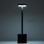 GloboStar® JOJO 76523 Μοντέρνο Επιτραπέζιο Φωτιστικό Πορτατίφ LED 1.5W 105lm 120° DC 5V Επαναφορτιζόμενο με Μπαταρία Li-ion 1800mAh - Διακόπτη Αφής με 3 Εναλλαγές Φωτισμού CCT Θερμό - Φυσικό - Ψυχρό 1500K - 4500K - 6000K Dimmable - D8 x H34cm - Χρυσό