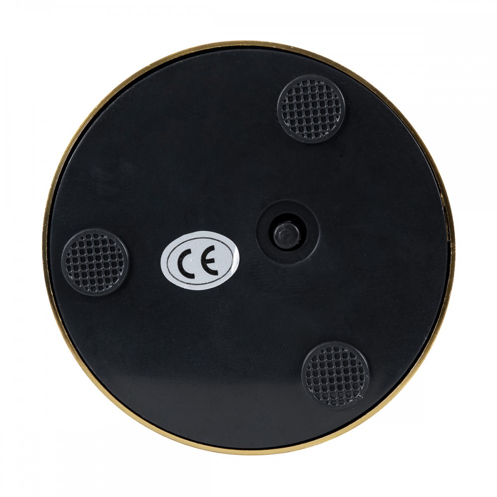 GloboStar® JOJO 76523 Μοντέρνο Επιτραπέζιο Φωτιστικό Πορτατίφ LED 1.5W 105lm 120° DC 5V Επαναφορτιζόμενο με Μπαταρία Li-ion 1800mAh - Διακόπτη Αφής με 3 Εναλλαγές Φωτισμού CCT Θερμό - Φυσικό - Ψυχρό 1500K - 4500K - 6000K Dimmable - D8 x H34cm - Χρυσό