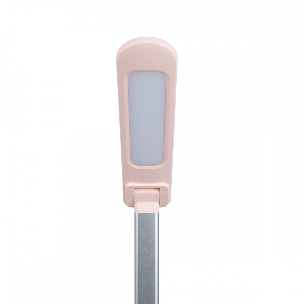 GloboStar® WASP 76533 Μοντέρνο Φωτιστικό Γραφείου Ροζ LED 10 Watt 1000lm DC 5V Αφής & Καλώδιο Τροφοδοσίας USB με Ασύρματη Φόρτιση - Wireless Charger - CCT Θερμό Λευκό 2700K - Φυσικό Λευκό 4500K - Ψυχρό Λευκό 6000K Dimmable