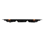GloboStar® VITA 77857 Χωνευτό Κινούμενο Τριπλο Τετράγωνο Σποτ Οροφής για Λάμπα AR111 - IP20 - Χυτό Αλουμίνιο - M48.7 x Π18.7 x Y5.5cm - Μαύρο - 5 Χρόνια Εγγύηση