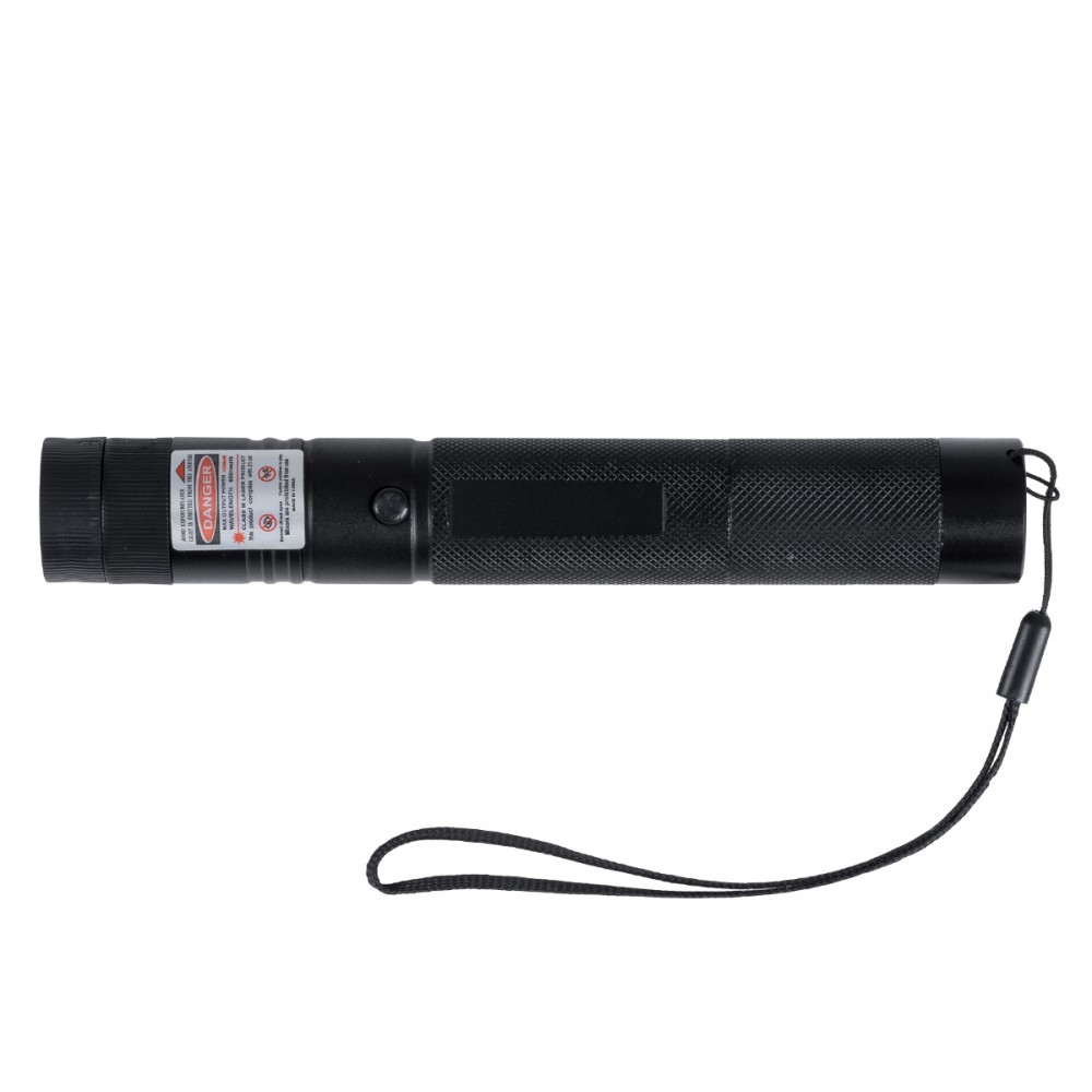 GloboStar® 78996 Φορητό Επαναφορτιζόμενο Laser Pointer 5Mw Class 3 DOT Zoom με Extra Κεφαλή για Dot Effects με Μπαταρία 18650 Li-ion 4800mAh & Φορτιστή - Κόκκινο 650nm Φ2.2 x Υ15cm
