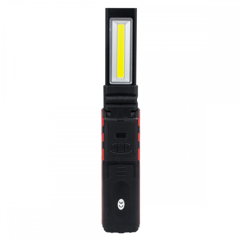 GloboStar® 79010 Φορητός Επαναφορτιζόμενος Φακός LED COB 11W 1320lm με Μαγνήτη & 1 Μπαταρία 18650 2000 mAh Li-ion Ψυχρό Λευκό 6000K L15 x W4.8 x H3.9cm