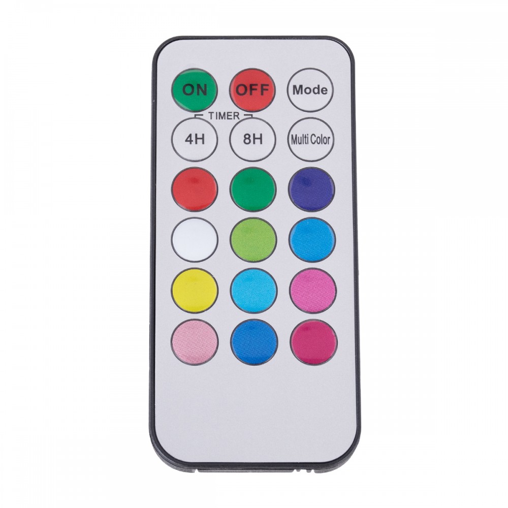 GloboStar® 79553 ΣΕΤ 3 Διακοσμητικών Realistic Κεριών με LED - Μπαταρίας & Ασύρματο Χειριστήριο IR Πολύχρωμα RGB Dimmable