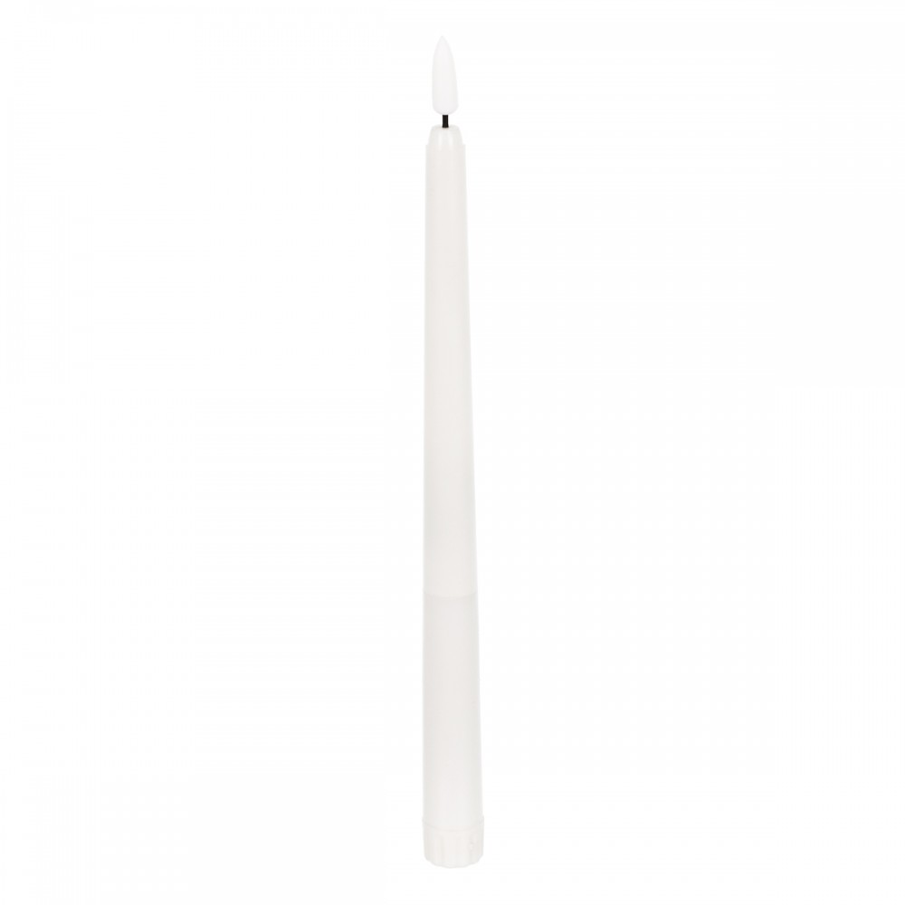 GloboStar® 79563 ΣΕΤ 6 Διακοσμητικών Realistic Κεριών Κηροπηγίου με LED Εφέ Κινούμενης Φλόγας - Μπαταρίας & Ασύρματο Χειριστήριο IR Θερμό Λευκό 2700K Dimmable
