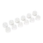 GloboStar® 79565 ΣΕΤ 12 Διακοσμητικών Realistic Κεριών με LED Εφέ Κινούμενης Φλόγας - με Ενσωματωμένη Μπαταρία - Επαναφορτιζόμενα & Βάση Φόρτισης Θερμό Λευκό 2700K