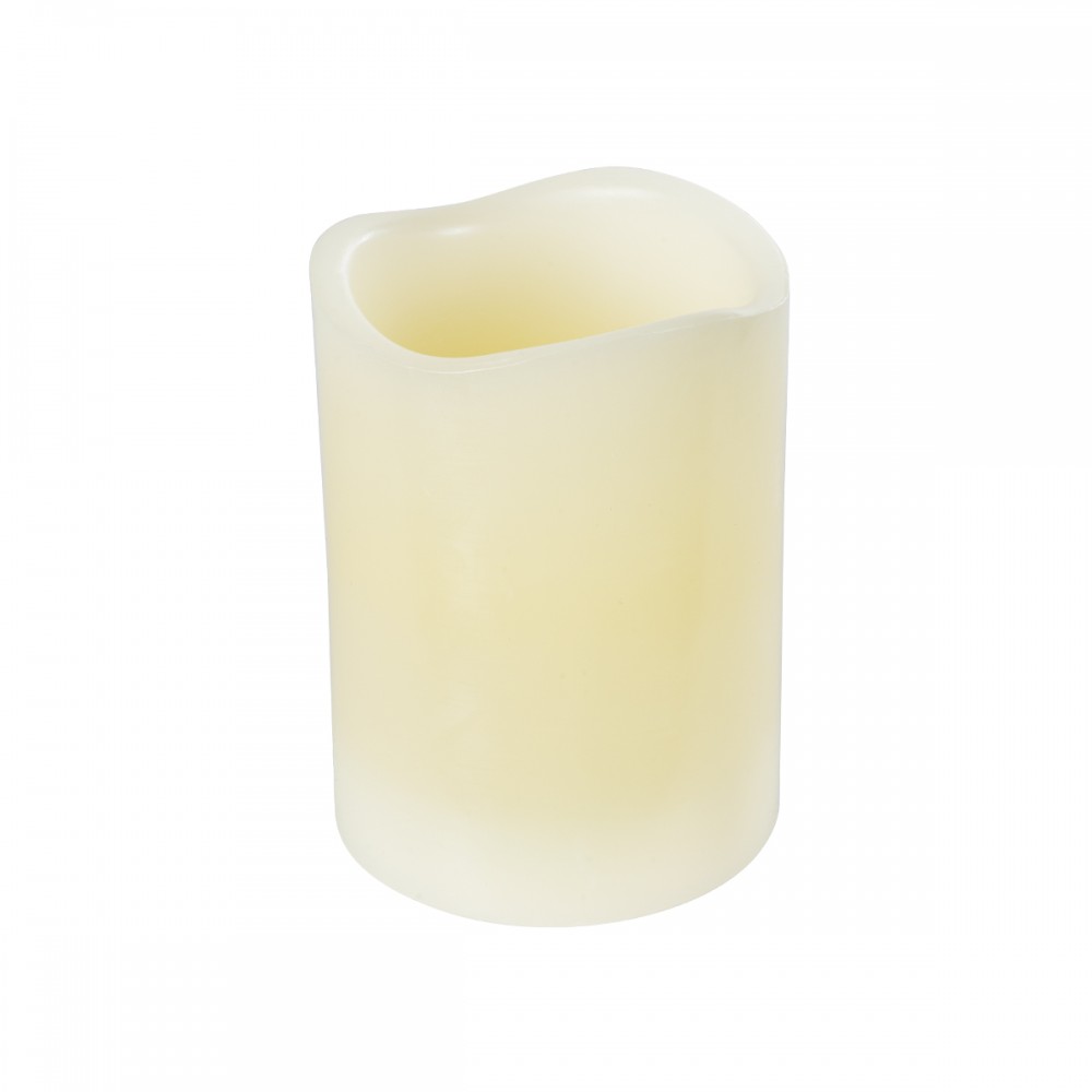 GloboStar® WISHFULL 79566 ΣΕΤ 6 Διακοσμητικών Realistic Κεριών Παραφίνης με LED Εφέ Κινούμενης Φλόγας - Μπαταρίας & Ασύρματο Χειριστήριο IR Σχέδιο Λιωμένο Κερί Θερμό Λευκό 2700K Dimmable