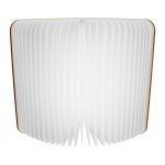GloboStar® 79636 Vintage Ξύλινο Επιτραπέζιο Διακοσμητικό Φωτιστικό XL Βιβλίο LED SMD 4W 350lm DC 5V 2000mAh Επαναφορτιζόμενο με Καλώδιο Τροφοδοσίας USB RGB 21.5 x 16.5 x 2.2cm