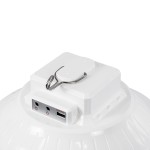 GloboStar® SOLAR-BULB 85350 Αυτόνομη Ηλιακή Κρεμαστή Λάμπα LED Giant Γλόμπος 100W 1000lm 140° 2 Λειτουργιών Ρεύματος με AC 220-240V μέσω USB Αντάπτορα ή με Φωτοβολταικό Panel 6V 12W & Επαναφορτιζόμενη Μπαταρία Li-ion 3.2V 5000mAh - Ενσωματωμένο USB 2.