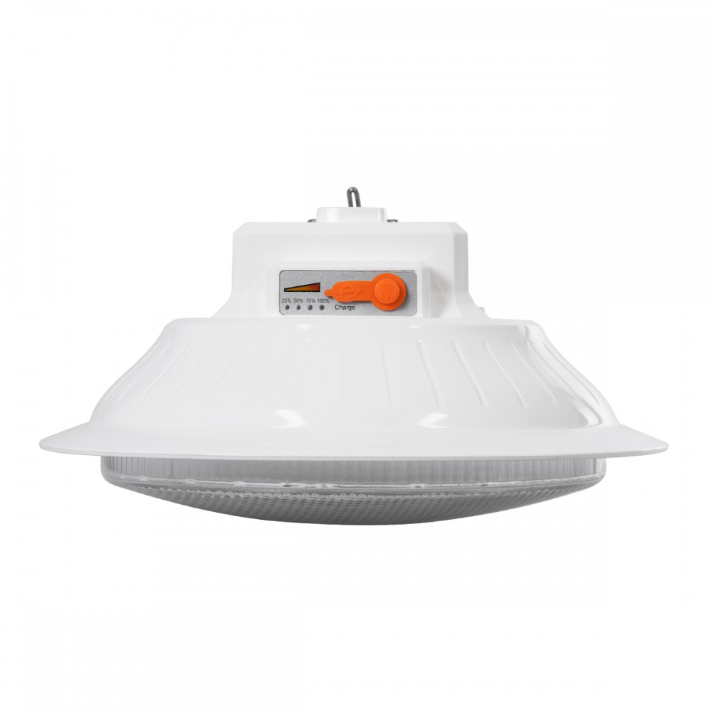 GloboStar® SOLAR-BULB 85350 Αυτόνομη Ηλιακή Κρεμαστή Λάμπα LED Giant Γλόμπος 100W 1000lm 140° 2 Λειτουργιών Ρεύματος με AC 220-240V μέσω USB Αντάπτορα ή με Φωτοβολταικό Panel 6V 12W & Επαναφορτιζόμενη Μπαταρία Li-ion 3.2V 5000mAh - Ενσωματωμένο USB 2.