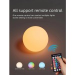 GloboStar® 85824 Ακρυλικό Φωτιστικό Μπάλα Εξωτερικού Χώρου - Πισίνας LED Globe 5W Φ24 Επαναφορτιζόμενο Μπαταρίας με Καλώδιο USB - Φορτιστή και Ασύρματο Χειριστήριο IR Αδιάβροχο IP65 Πολύχρωμο RGBW