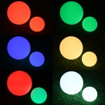 GloboStar® 85825 Ακρυλικό Φωτιστικό Μπάλα Εξωτερικού Χώρου - Πισίνας LED Globe 10W Φ40 Επαναφορτιζόμενο Μπαταρίας με Καλώδιο USB - Φορτιστή και Ασύρματο Χειριστήριο IR Αδιάβροχο IP65 Πολύχρωμο RGBW