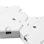 GloboStar® DIGIOCTA 90448 Σετ 6 Ψηφιακων LED RGB Φωτιστικών Κυψελών με Ψηφιακό Controller με WiFi Smart APP & Ασύρματο Χειριστήριο RF 2.4Ghz - LED SMD 5050 9W/Σετ 84PIXEL/Σετ 720lm/Σετ 120° DC 5V με USB 2.0 IP20 Πολύχρωμο RGB - Dimmable - Μ10.5 x Π10.