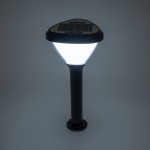 GloboStar® SOLARMIS 90521 LED Solar Bollard Light Κολωνάκι Κήπου Εξωτερικού Χώρου 10W 180lm 120° με Ενσωματωμένο Φωτοβολταϊκό Panel 6V 5W & Επαναφορτιζόμενη Μπαταρία Li-ion 3.2V 6000mAh με Αισθητήρα Ημέρας-Νύχτας - Αδιάβροχο IP65 Φ26 x Υ60cm Ψυχρό Λευ
