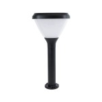 GloboStar® SOLARMIS 90521 LED Solar Bollard Light Κολωνάκι Κήπου Εξωτερικού Χώρου 10W 180lm 120° με Ενσωματωμένο Φωτοβολταϊκό Panel 6V 5W & Επαναφορτιζόμενη Μπαταρία Li-ion 3.2V 6000mAh με Αισθητήρα Ημέρας-Νύχτας - Αδιάβροχο IP65 Φ26 x Υ60cm Ψυχρό Λευ