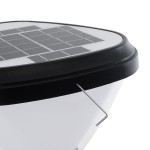 GloboStar® SOLARMIS 90521 LED Solar Bollard Light Κολωνάκι Κήπου Εξωτερικού Χώρου 10W 180lm 120° με Ενσωματωμένο Φωτοβολταϊκό Panel 6V 5W & Επαναφορτιζόμενη Μπαταρία Li-ion 3.2V 6000mAh με Αισθητήρα Ημέρας-Νύχτας - Αδιάβροχο IP65 Φ26 x Υ60cm Ψυχρό Λευ