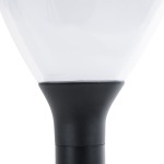GloboStar® SOLARMIS 90521 LED Solar Bollard Light Κολωνάκι Κήπου Εξωτερικού Χώρου 10W 180lm 120° με Ενσωματωμένο Φωτοβολταϊκό Panel 6V 5W & Επαναφορτιζόμενη Μπαταρία Li-ion 3.2V 6000mAh με Αισθητήρα Ημέρας-Νύχτας - Αδιάβροχο IP65 Φ26 x Υ60cm Ψυχρό Λευ