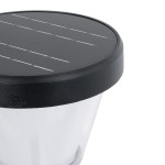 GloboStar® SOLARDIS 90523 LED Solar Bollard Light Κολωνάκι Κήπου Εξωτερικού Χώρου 10W 180lm 120° με Ενσωματωμένο Φωτοβολταϊκό Panel 6V 5W & Επαναφορτιζόμενη Μπαταρία Li-ion 3.2V 6000mAh με Αισθητήρα Ημέρας-Νύχτας - Αδιάβροχο IP65 Φ24 x Υ88cm Ψυχρό Λευ