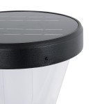 GloboStar® SOLARDIS 90523 LED Solar Bollard Light Κολωνάκι Κήπου Εξωτερικού Χώρου 10W 180lm 120° με Ενσωματωμένο Φωτοβολταϊκό Panel 6V 5W & Επαναφορτιζόμενη Μπαταρία Li-ion 3.2V 6000mAh με Αισθητήρα Ημέρας-Νύχτας - Αδιάβροχο IP65 Φ24 x Υ88cm Ψυχρό Λευ