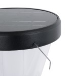 GloboStar® SOLARDIS 90523 LED Solar Bollard Light Κολωνάκι Κήπου Εξωτερικού Χώρου 10W 180lm 120° με Ενσωματωμένο Φωτοβολταϊκό Panel 6V 5W & Επαναφορτιζόμενη Μπαταρία Li-ion 3.2V 6000mAh με Αισθητήρα Ημέρας-Νύχτας - Αδιάβροχο IP65 Φ24 x Υ88cm Ψυχρό Λευ