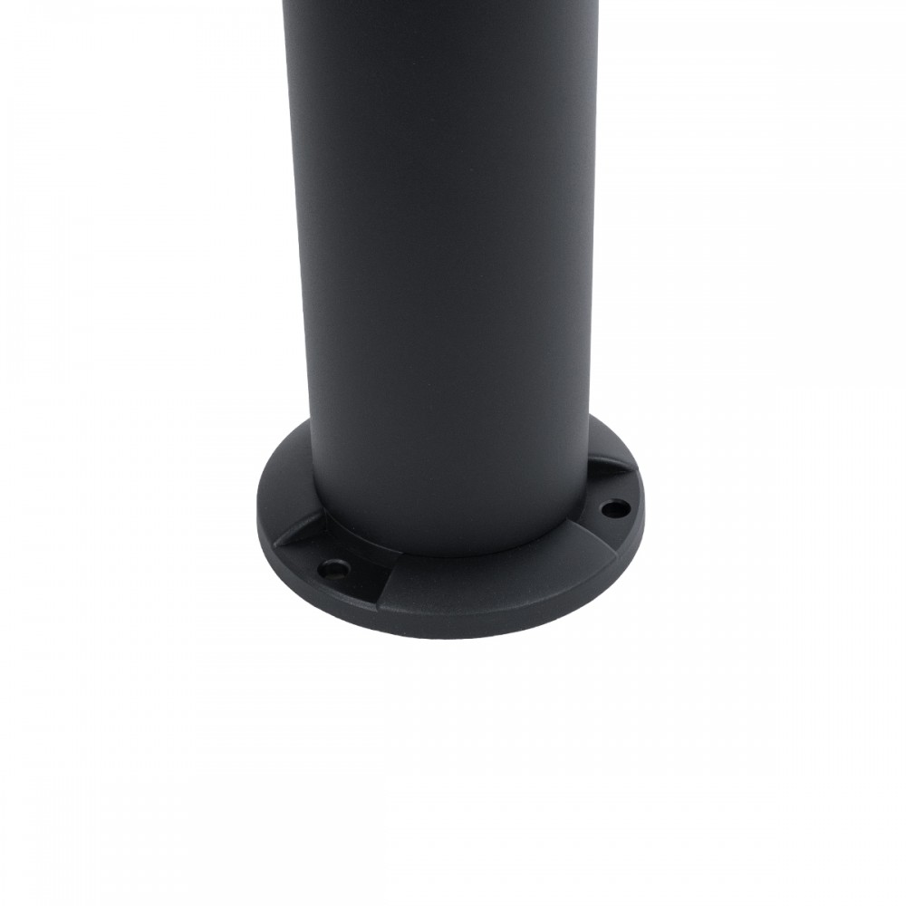 GloboStar® SOLARDIS 90523 LED Solar Bollard Light Κολωνάκι Κήπου Εξωτερικού Χώρου 10W 180lm 120° με Ενσωματωμένο Φωτοβολταϊκό Panel 6V 5W & Επαναφορτιζόμενη Μπαταρία Li-ion 3.2V 6000mAh με Αισθητήρα Ημέρας-Νύχτας - Αδιάβροχο IP65 Φ24 x Υ88cm Ψυχρό Λευ
