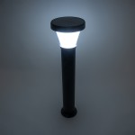 GloboStar® SOLARDIS 90523 LED Solar Bollard Light Κολωνάκι Κήπου Εξωτερικού Χώρου 10W 180lm 120° με Ενσωματωμένο Φωτοβολταϊκό Panel 6V 5W & Επαναφορτιζόμενη Μπαταρία Li-ion 3.2V 6000mAh με Αισθητήρα Ημέρας-Νύχτας - Αδιάβροχο IP65 Φ24 x Υ88cm Ψυχρό Λευ