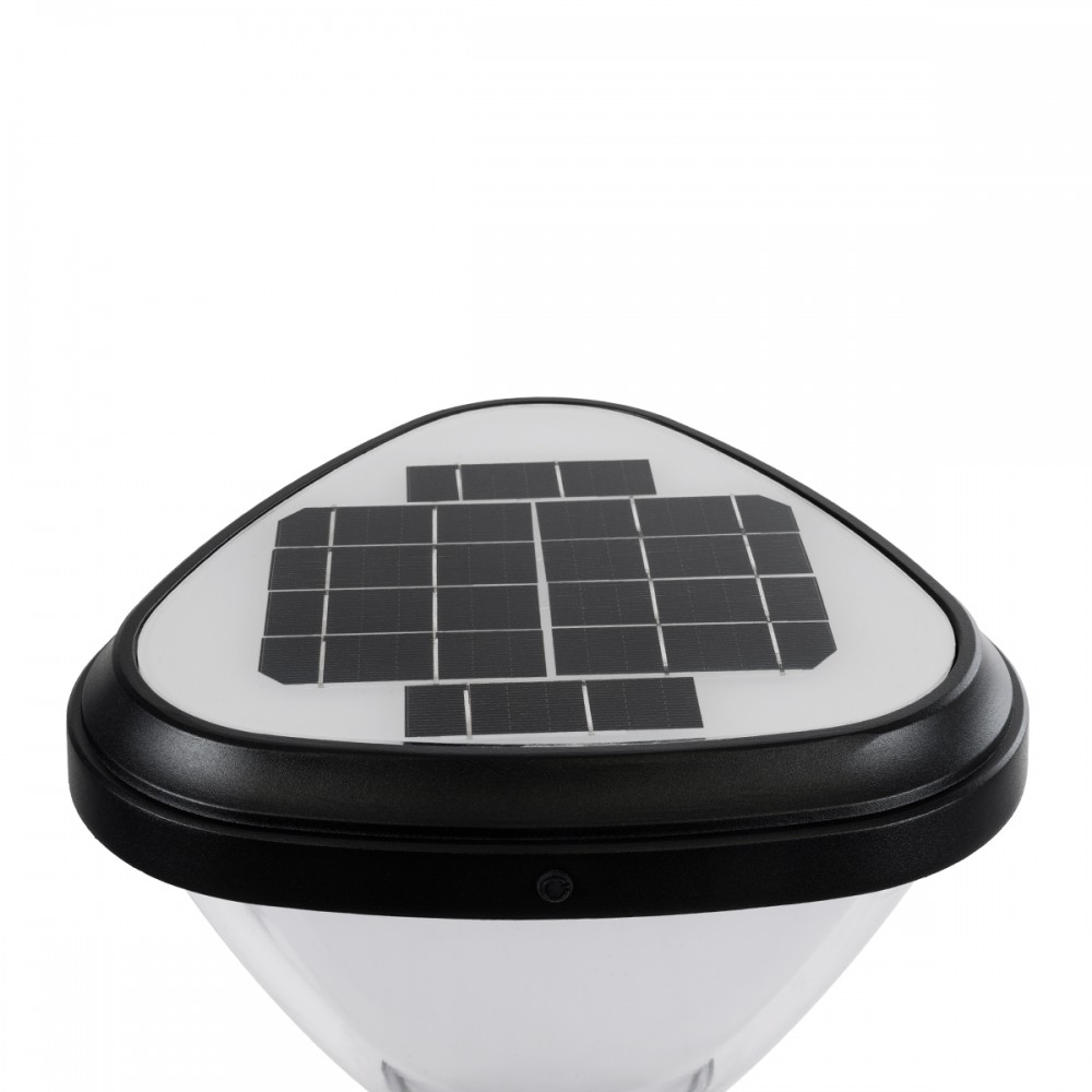 GloboStar® NATURE 90532 Αυτόνομο Ηλιακό Φωτιστικό Κήπου - Κολωνάκι Αρχιτεκτονικού Φωτισμού Εξωτερικού Χώρου LED 10W 330lm 120° με Ενσωματωμένο Φωτοβολταϊκό Panel 6V 2W & Επαναφορτιζόμενη Μπαταρία Li-ion 3.2V 1800mAh με Αισθητήρα Ημέρας-Νύχτας - Αδιάβρ