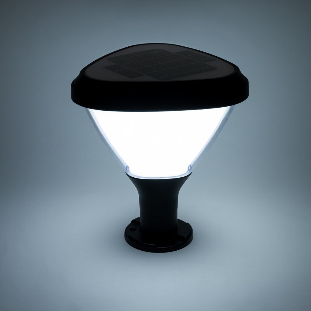 GloboStar® NATURE 90532 Αυτόνομο Ηλιακό Φωτιστικό Κήπου - Κολωνάκι Αρχιτεκτονικού Φωτισμού Εξωτερικού Χώρου LED 10W 330lm 120° με Ενσωματωμένο Φωτοβολταϊκό Panel 6V 2W & Επαναφορτιζόμενη Μπαταρία Li-ion 3.2V 1800mAh με Αισθητήρα Ημέρας-Νύχτας - Αδιάβρ