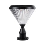 GloboStar® SHARP 90533 Αυτόνομο Ηλιακό Φωτιστικό Κήπου - Κολωνάκι Αρχιτεκτονικού Φωτισμού Εξωτερικού Χώρου LED 10W 330lm 120° με Ενσωματωμένο Φωτοβολταϊκό Panel 6V 2W & Επαναφορτιζόμενη Μπαταρία Li-ion 3.2V 1800mAh με Αισθητήρα Ημέρας-Νύχτας - Αδιάβρο