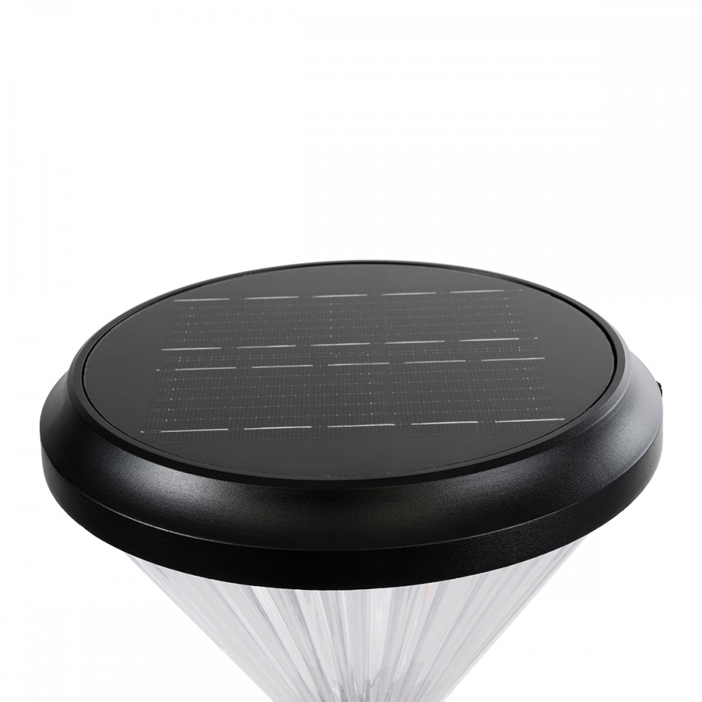 GloboStar® SHARP 90533 Αυτόνομο Ηλιακό Φωτιστικό Κήπου - Κολωνάκι Αρχιτεκτονικού Φωτισμού Εξωτερικού Χώρου LED 10W 330lm 120° με Ενσωματωμένο Φωτοβολταϊκό Panel 6V 2W & Επαναφορτιζόμενη Μπαταρία Li-ion 3.2V 1800mAh με Αισθητήρα Ημέρας-Νύχτας - Αδιάβρο