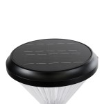 GloboStar® SHARP 90533 Αυτόνομο Ηλιακό Φωτιστικό Κήπου - Κολωνάκι Αρχιτεκτονικού Φωτισμού Εξωτερικού Χώρου LED 10W 330lm 120° με Ενσωματωμένο Φωτοβολταϊκό Panel 6V 2W & Επαναφορτιζόμενη Μπαταρία Li-ion 3.2V 1800mAh με Αισθητήρα Ημέρας-Νύχτας - Αδιάβρο
