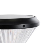 GloboStar® SHARP 90533 Αυτόνομο Ηλιακό Φωτιστικό Κήπου - Κολωνάκι Αρχιτεκτονικού Φωτισμού Εξωτερικού Χώρου LED 10W 330lm 120° με Ενσωματωμένο Φωτοβολταϊκό Panel 6V 2W & Επαναφορτιζόμενη Μπαταρία Li-ion 3.2V 1800mAh με Αισθητήρα Ημέρας-Νύχτας - Αδιάβρο