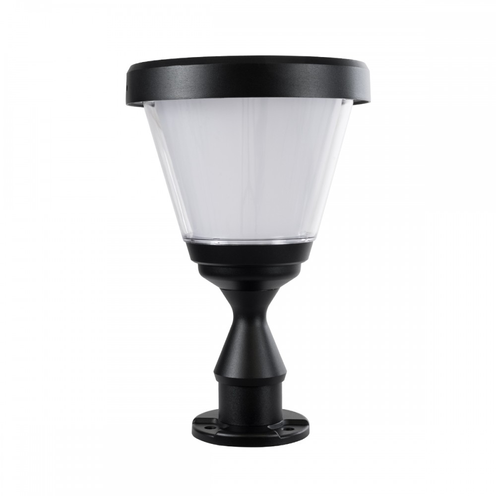 GloboStar® ARVENT 90534 Αυτόνομο Ηλιακό Φωτιστικό Κήπου - Κολωνάκι Αρχιτεκτονικού Φωτισμού Εξωτερικού Χώρου LED 10W 330lm 120° με Ενσωματωμένο Φωτοβολταϊκό Panel 6V 2W & Επαναφορτιζόμενη Μπαταρία Li-ion 3.2V 1800mAh με Αισθητήρα Ημέρας-Νύχτας - Αδιάβρ