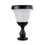 GloboStar® ARVENT 90534 Αυτόνομο Ηλιακό Φωτιστικό Κήπου - Κολωνάκι Αρχιτεκτονικού Φωτισμού Εξωτερικού Χώρου LED 10W 330lm 120° με Ενσωματωμένο Φωτοβολταϊκό Panel 6V 2W & Επαναφορτιζόμενη Μπαταρία Li-ion 3.2V 1800mAh με Αισθητήρα Ημέρας-Νύχτας - Αδιάβρ