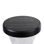 GloboStar® ARVENT 90534 Αυτόνομο Ηλιακό Φωτιστικό Κήπου - Κολωνάκι Αρχιτεκτονικού Φωτισμού Εξωτερικού Χώρου LED 10W 330lm 120° με Ενσωματωμένο Φωτοβολταϊκό Panel 6V 2W & Επαναφορτιζόμενη Μπαταρία Li-ion 3.2V 1800mAh με Αισθητήρα Ημέρας-Νύχτας - Αδιάβρ