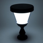 GloboStar® ARVENT 90534 Αυτόνομο Ηλιακό Φωτιστικό Κήπου - Κολωνάκι Αρχιτεκτονικού Φωτισμού Εξωτερικού Χώρου LED 10W 330lm 120° με Ενσωματωμένο Φωτοβολταϊκό Panel 6V 2W & Επαναφορτιζόμενη Μπαταρία Li-ion 3.2V 1800mAh με Αισθητήρα Ημέρας-Νύχτας - Αδιάβρ